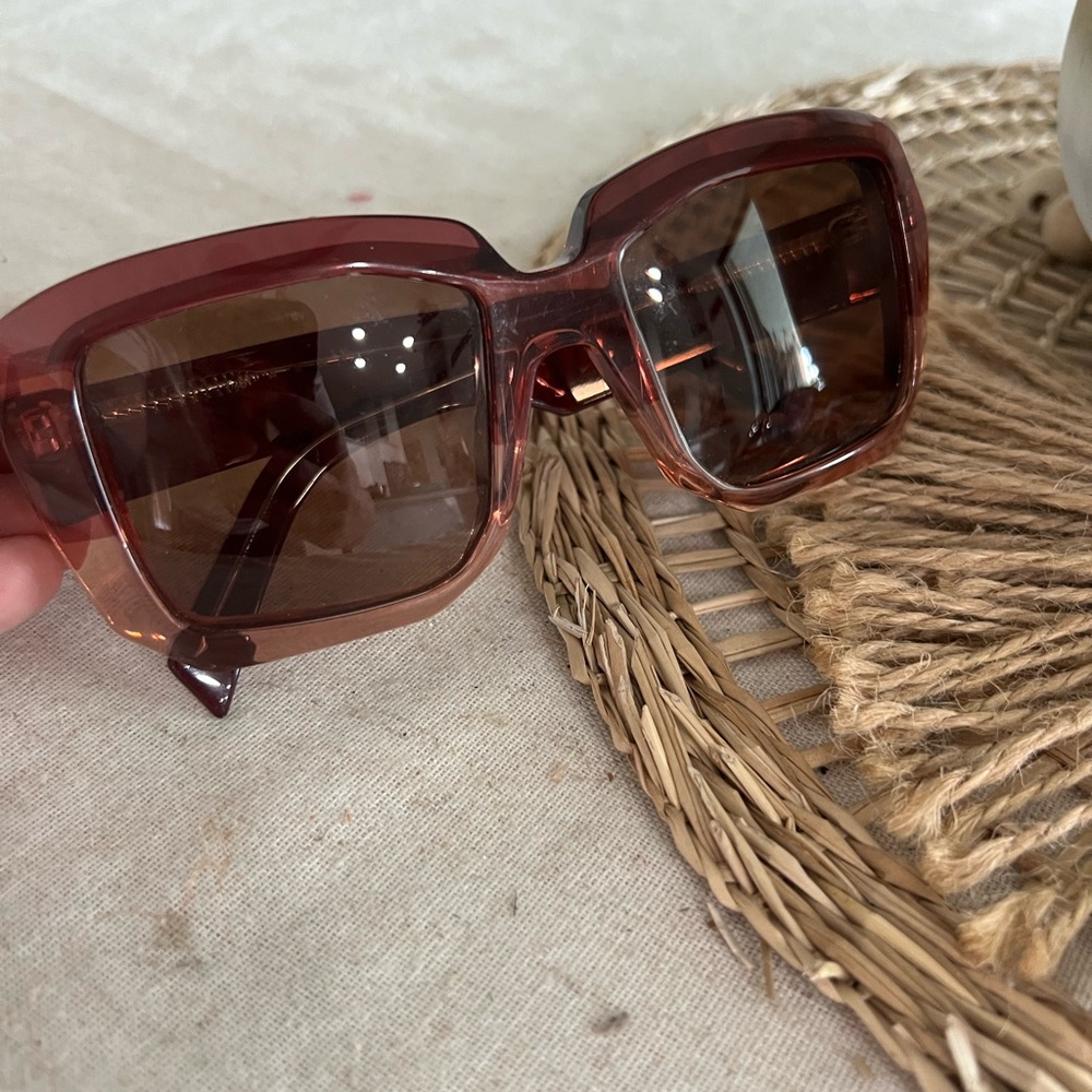 MARNI SUNGLASSES ME632S 611 OVERSIZED BURGUNDY/peach